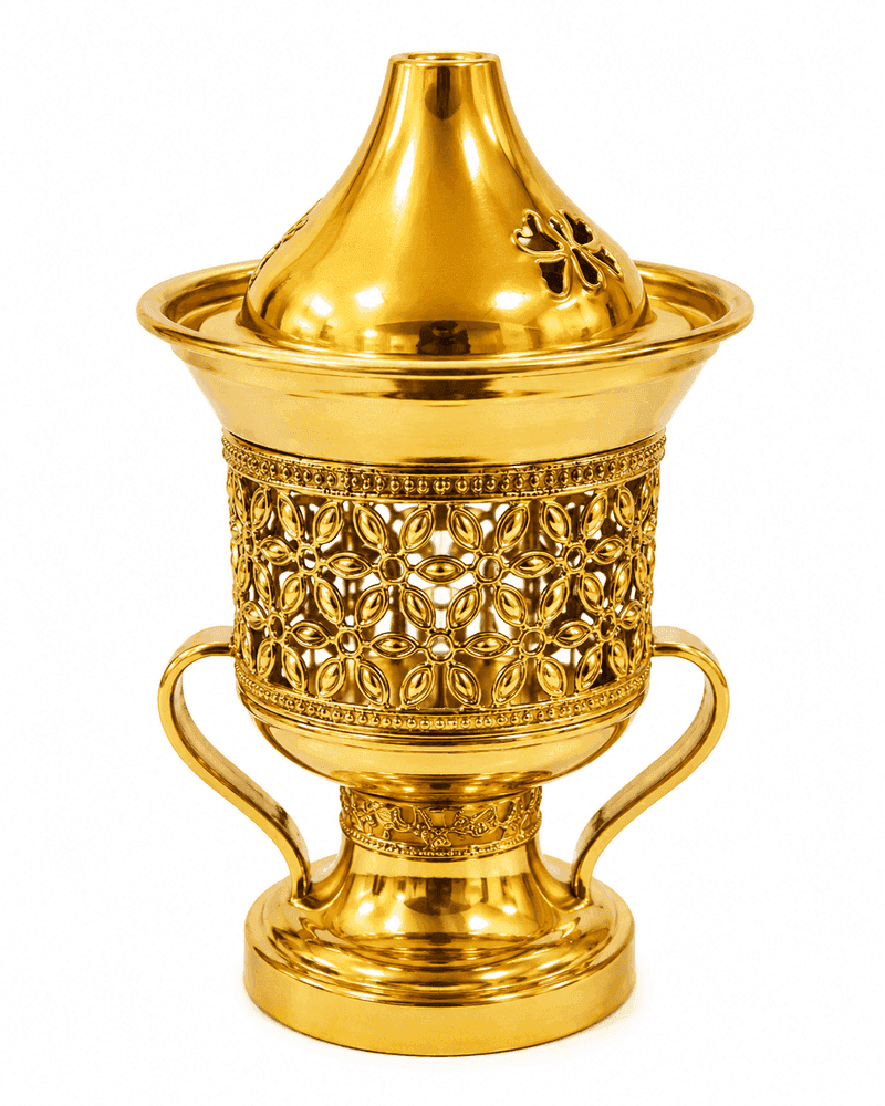 Premium Bakhoor Burner — Metal / Ceramic Finish